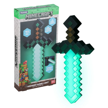 Lámpara Minecraft Espada de Diamante Luz de Noche Original