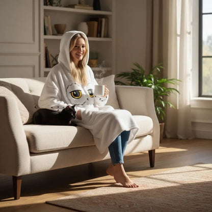 Maxi Sudadera Reversible Harry Potter Hedwig & Hogwarts