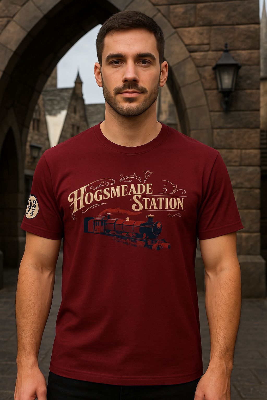 Playera Pijama Harry Potter Hogsmeade Station