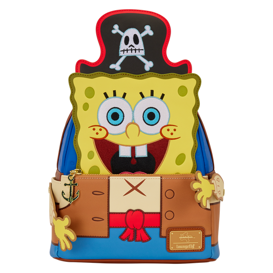 Mini Mochila Loungefly con Disfraz de Pirata de Bob Esponja
