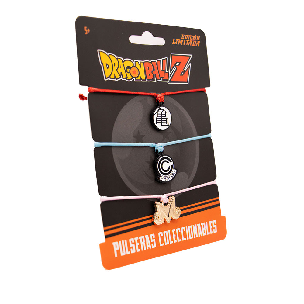 Pulseras De La Amistad Set 3 Pzs - Dragon Ball Z