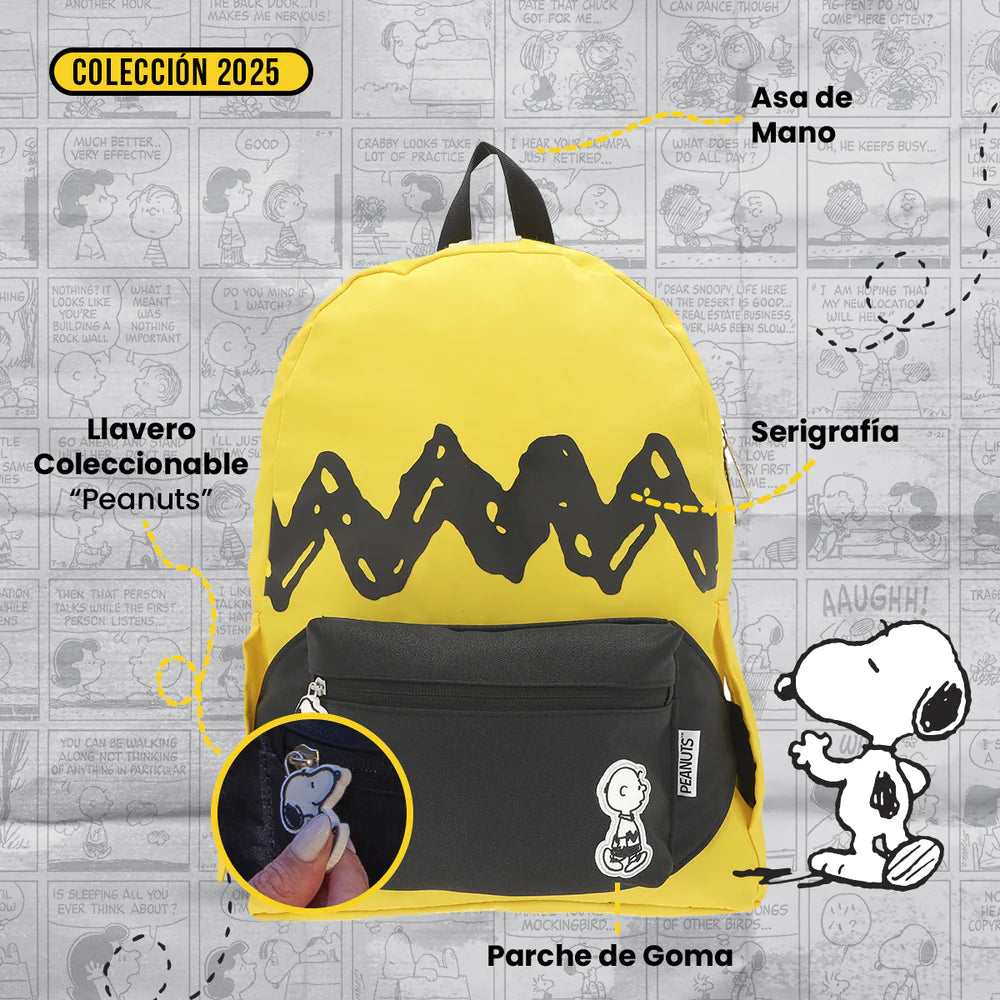 Mochila Con Cangurera Charlie Brown - Peanuts