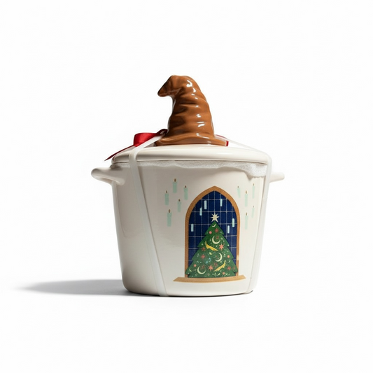 Tazón navideño Harry Potter con tapa de sombrero seleccionador