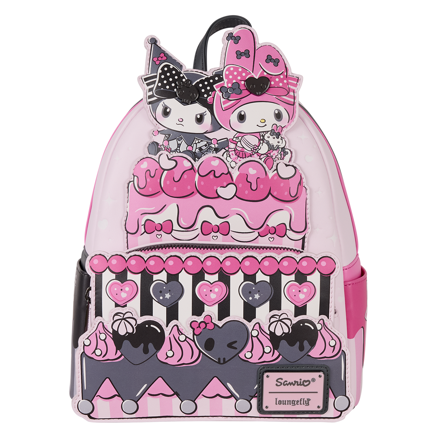 Mini Mochila Loungefly Pastel de Sanrio My Melody y Kuromi