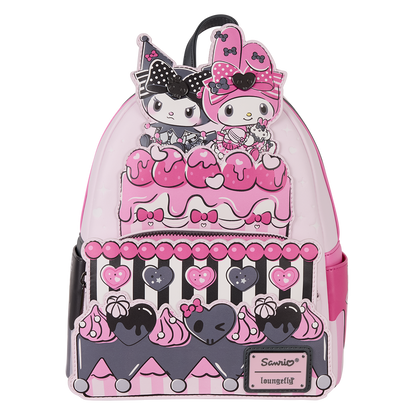 Mini Mochila Loungefly Pastel de Sanrio My Melody y Kuromi