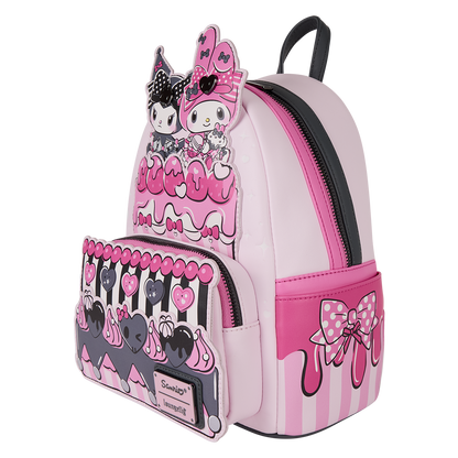 Mini Mochila Loungefly Pastel de Sanrio My Melody y Kuromi