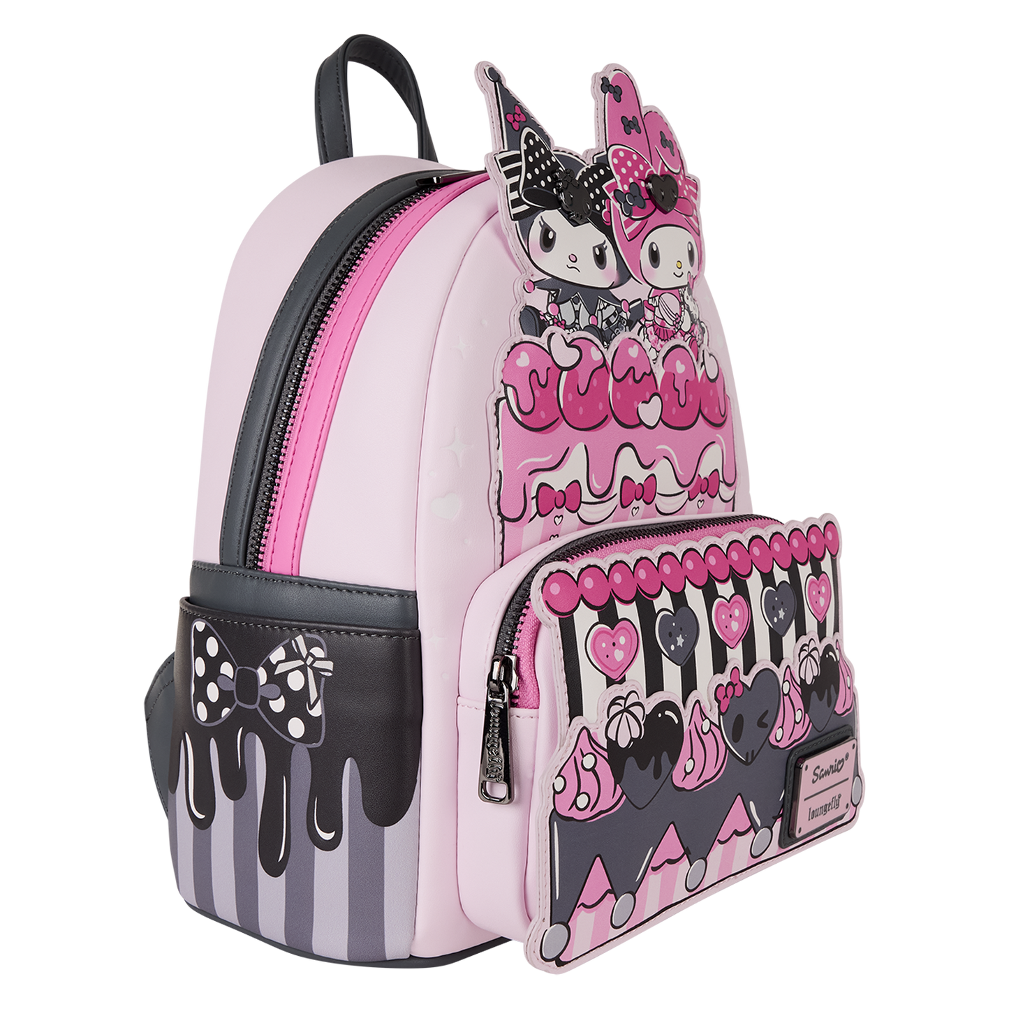 Mini Mochila Loungefly Pastel de Sanrio My Melody y Kuromi
