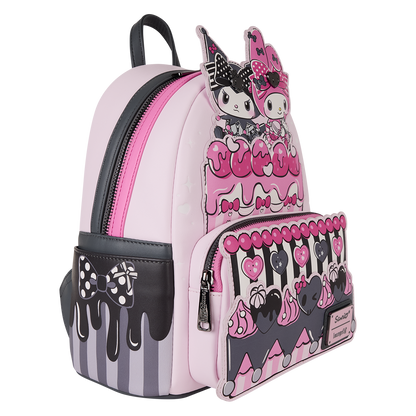 Mini Mochila Loungefly Pastel de Sanrio My Melody y Kuromi
