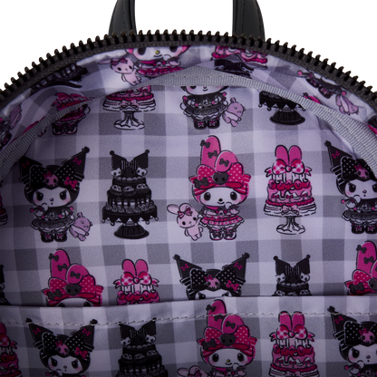Mini Mochila Loungefly Pastel de Sanrio My Melody y Kuromi