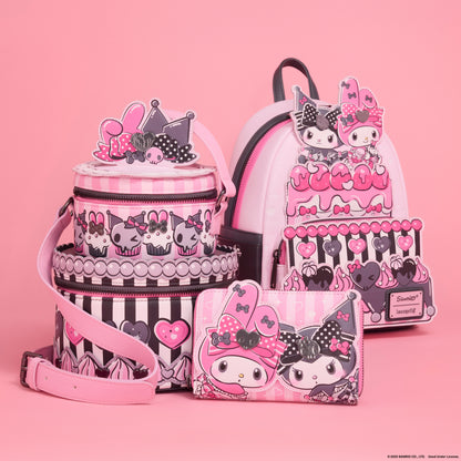 Mini Mochila Loungefly Pastel de Sanrio My Melody y Kuromi