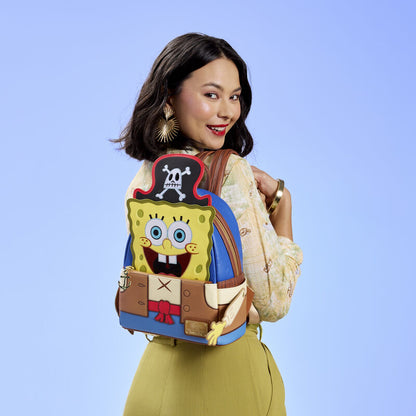Mini Mochila Loungefly con Disfraz de Pirata de Bob Esponja