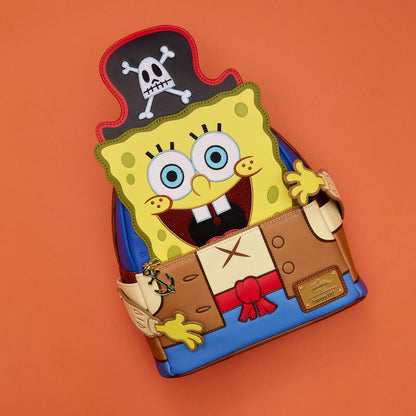 Mini Mochila Loungefly con Disfraz de Pirata de Bob Esponja