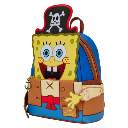 Mini Mochila Loungefly con Disfraz de Pirata de Bob Esponja