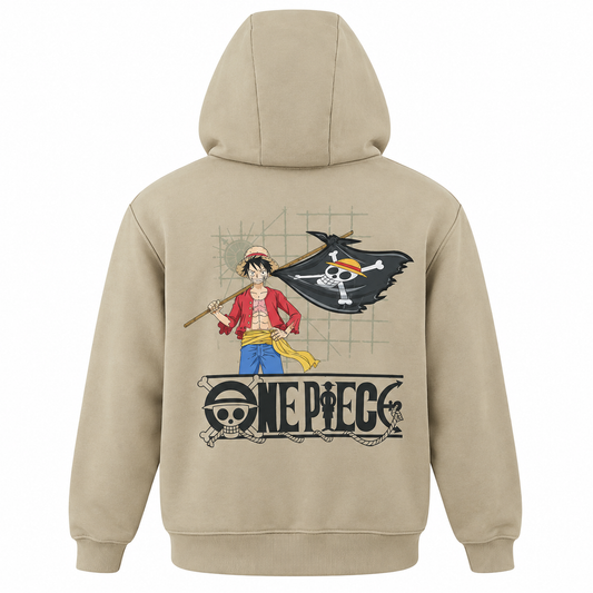 Sudadera One Piece Luffy con Capucha - Diseño Pirata