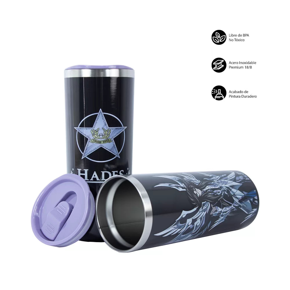 Termo Metálico Caballeros Del Zodiaco Dios Hades - 591 ml