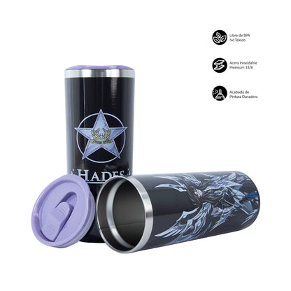 Termo Metálico Caballeros Del Zodiaco Dios Hades - 591 ml