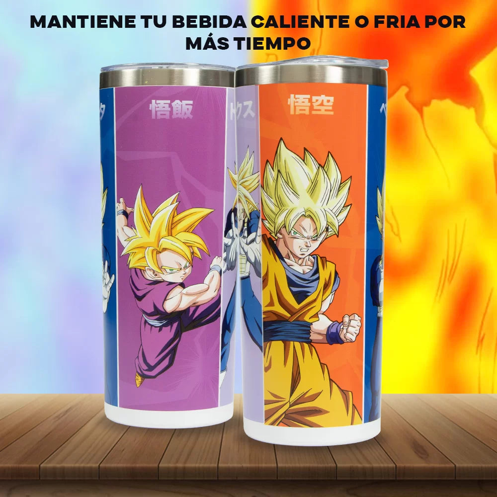 Termo Metálico Dragon Ball Z - Espíritu Saiyajin