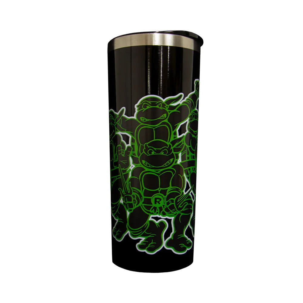Termo Metálico Tortugas Ninja Negro - 591 ml
