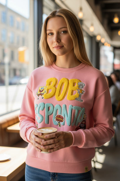 Sudadera Rosa Bob Esponja