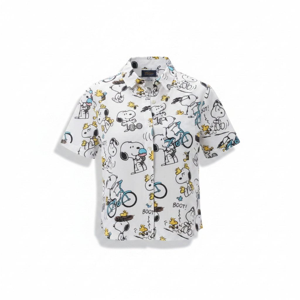 Camisa de Manga Corta con Botones Snoopy - Peanuts
