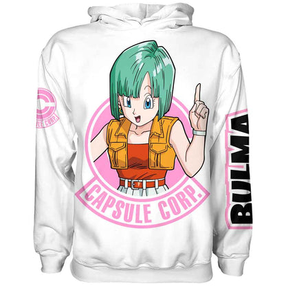 Sudadera Dragon Ball Z Bulma Capsule Corp