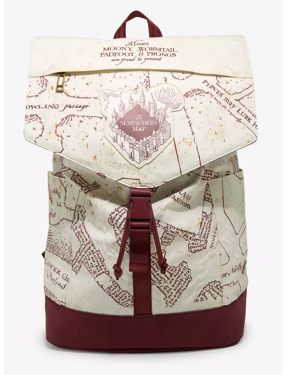 Mochila Harry Potter de  El Mapa Merodeador  con Luz UV Activado