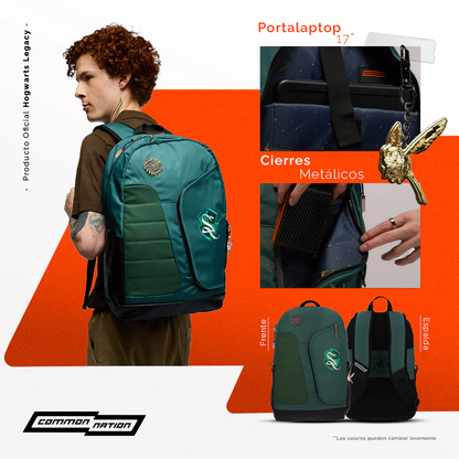 Mochila Hogwarts Legacy Slytherin Edición Especial