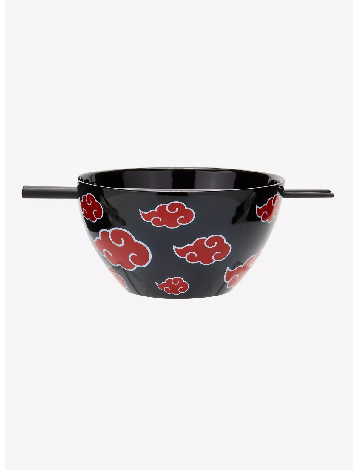 Bowl de Ramen Naruto Shippuden Akatsuki Clouds con palillos