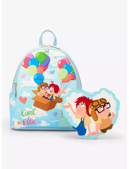 Mini mochila con Monedero Loungefly Disney Pixar Up Carl & Ellie