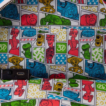 Mini Mochila Loungefly Pixar Toy Story 30 aniversario Buzz Lightyear Glow