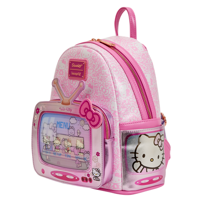 Mini Mochila Loungefly Lenticular De Sanrio Hello Kitty Vintage TV