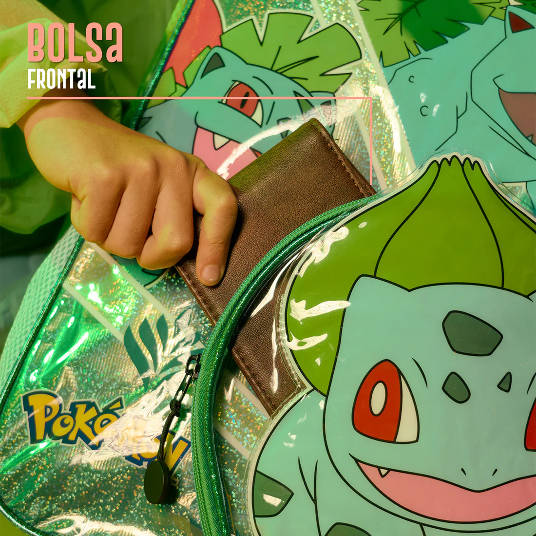 Mochila Escolar de Pokémon Tipo Planta Edición 06