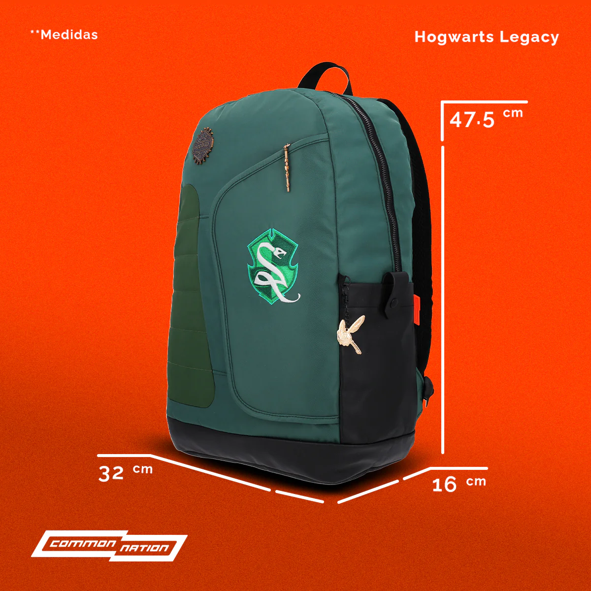 Mochila Hogwarts Legacy Slytherin Edición Especial