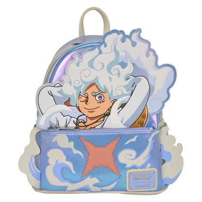 Mini Mochila Loungefly NYCC One Piece Gear 5 Luffy Glow Cosplay