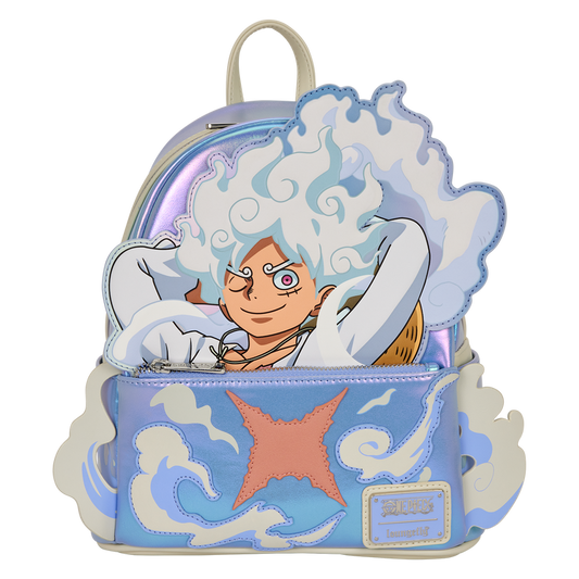 Mini Mochila Loungefly NYCC One Piece Gear 5 Luffy Glow Cosplay