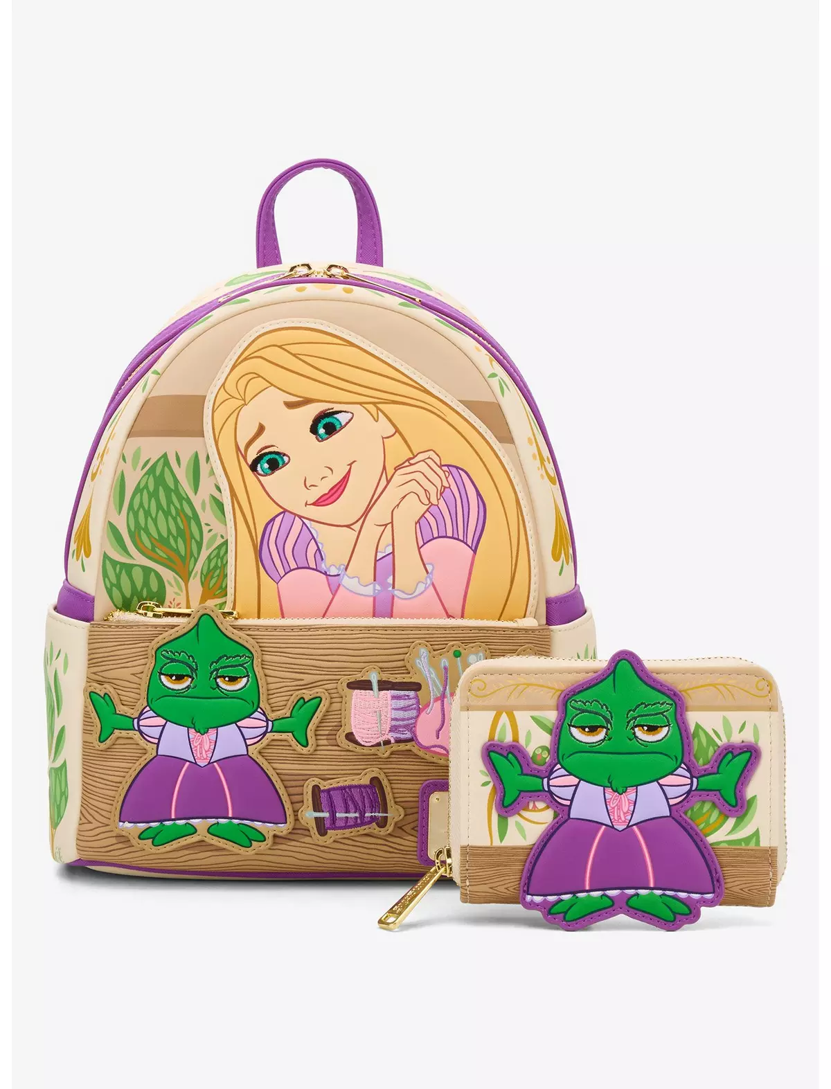 Mini Mochila Loungefly Disney Tangled Rapunzel & Pascal Dress