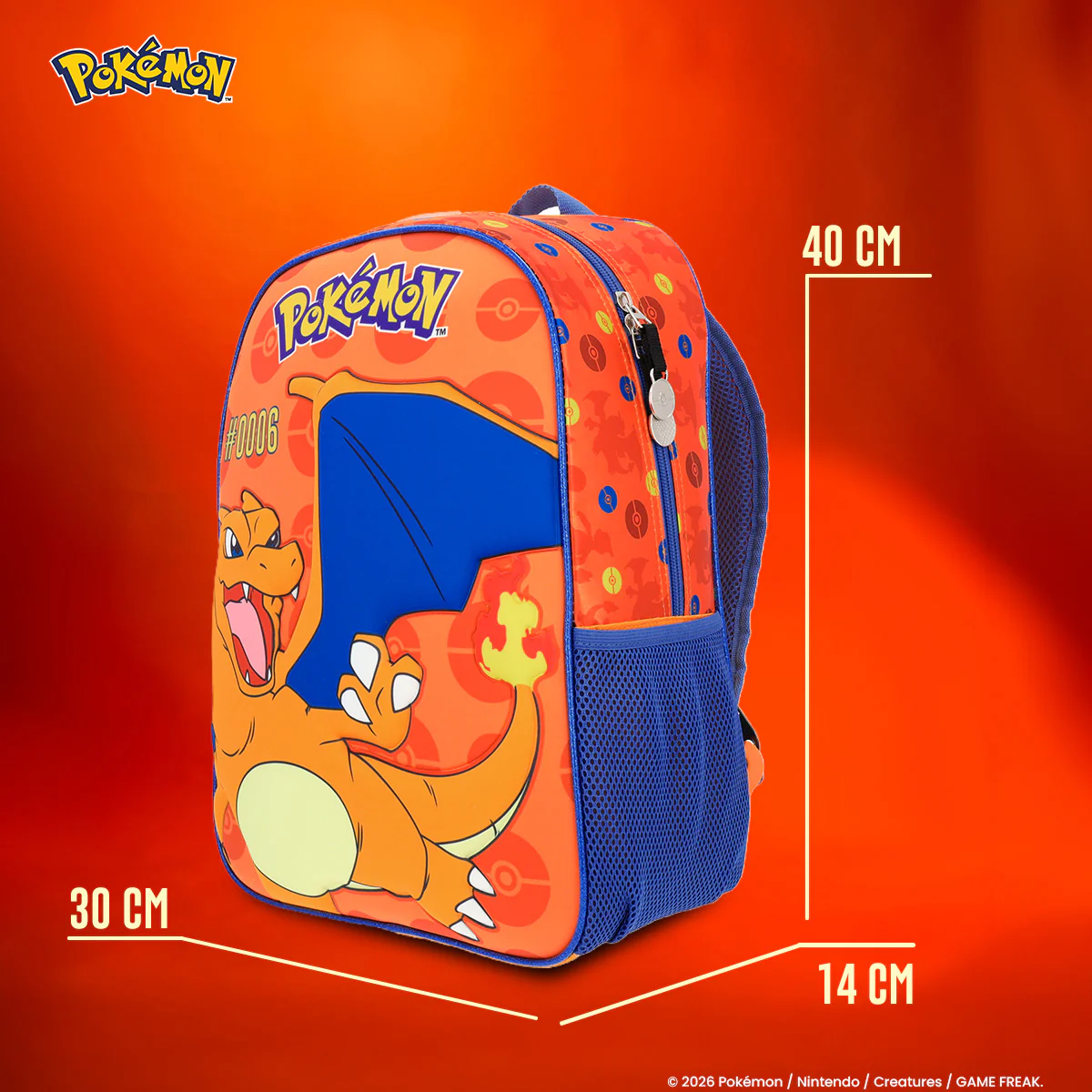 Set Escolar Mochila, Lonchera y Estuchera de Pokémon Charizard #0004 Edición