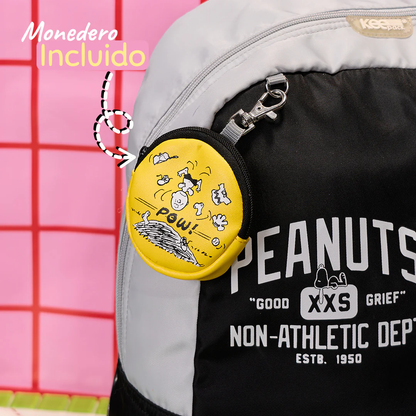 Mochila Peanuts Urban Snoopy & Woodstock Non-athletic Dept Negro
