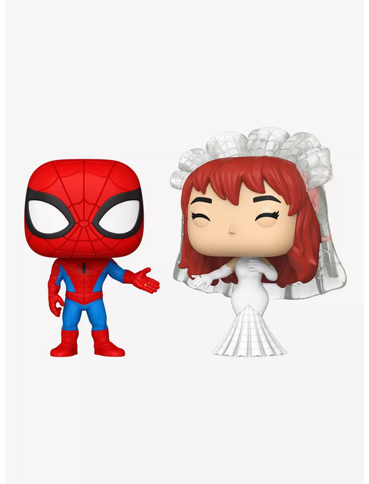 ¡Funko Pop!  Marvel Spider-Man y MJ
