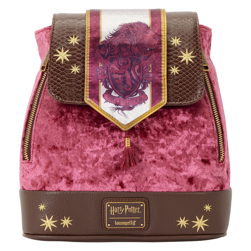 Mini Mochila De Terciopelo Gryffindor Harry Potter