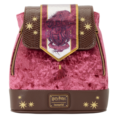 Mini Mochila De Terciopelo Gryffindor Harry Potter
