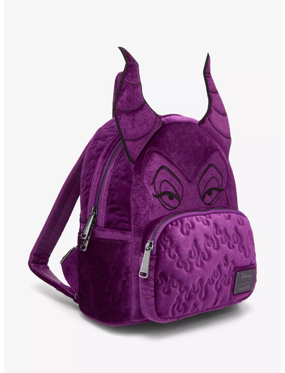 Mini Mochila Loungefly Disney Sleeping Beauty Purple Velvet Maleficent