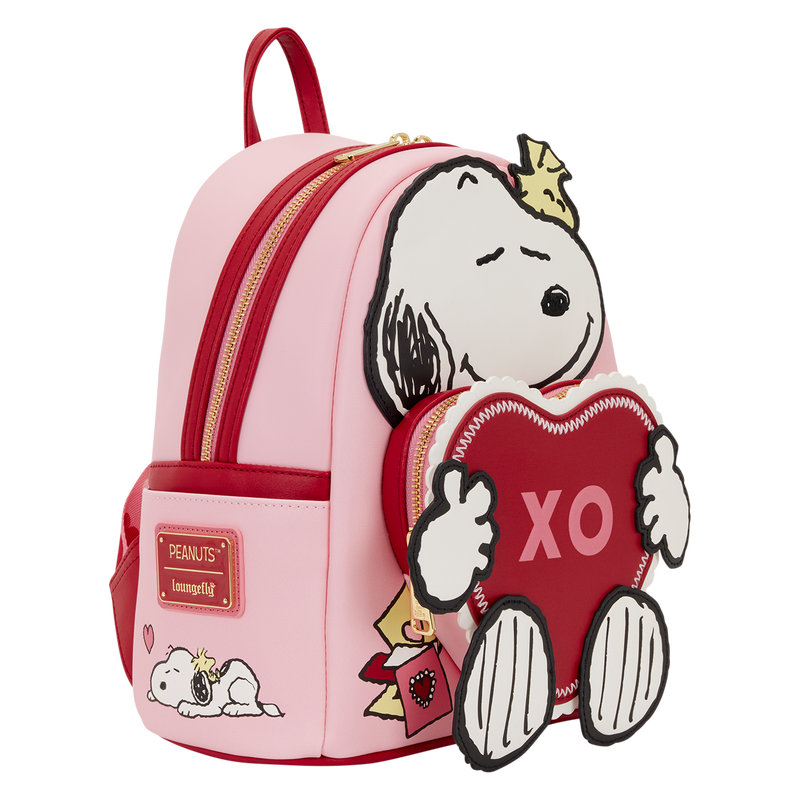 Mini Mochila Loungefly San Valentín de Peanuts Snoopy