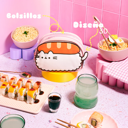 Estuchera Pusheen Pink Sushi