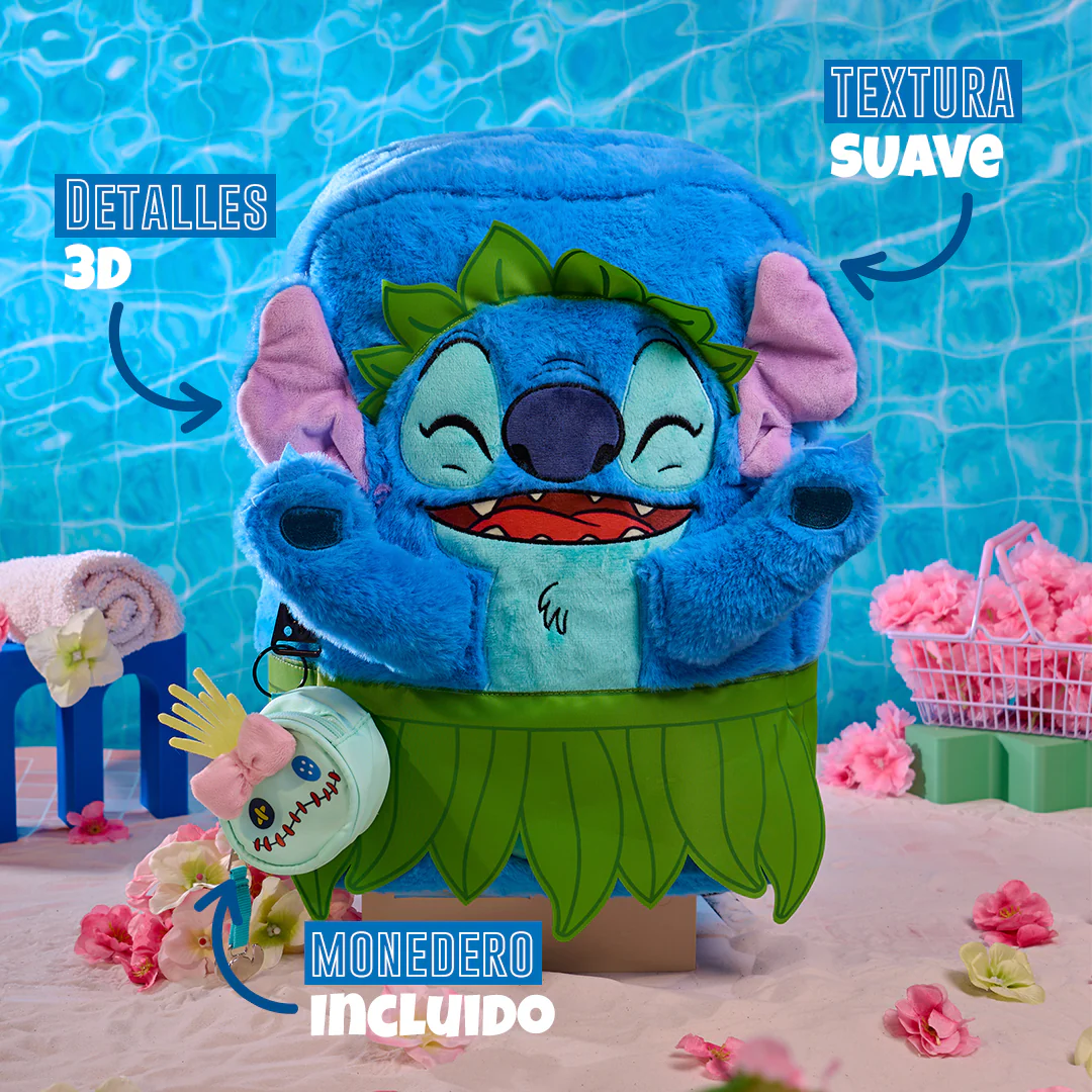Mochila de Stitch con Falda de Hula Soft Edición Especial