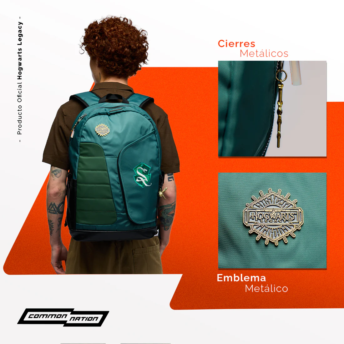Mochila Hogwarts Legacy Slytherin Edición Especial