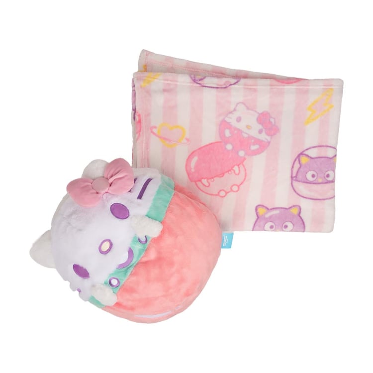 Cojín Sanrio con Frazada de Hello Kitty