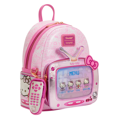 Mini Mochila Loungefly Lenticular De Sanrio Hello Kitty Vintage TV