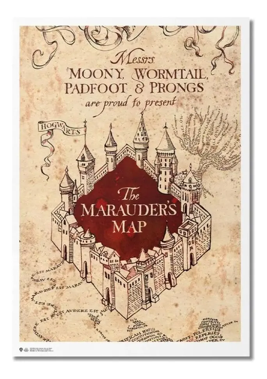 Póster Harry Potter El Mapa Mereodeador