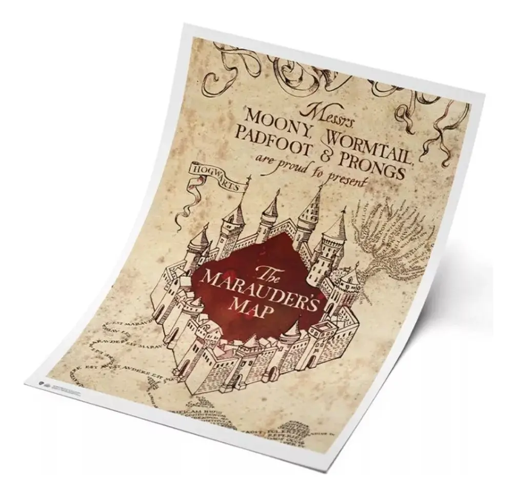 Póster Harry Potter El Mapa Mereodeador